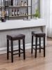 Backless Bar Stools, 2-Pcs Set